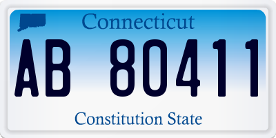 CT license plate AB80411