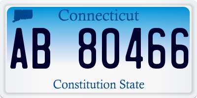 CT license plate AB80466