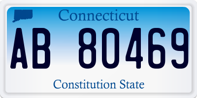 CT license plate AB80469