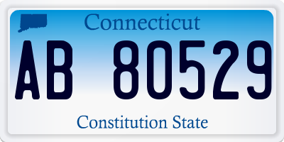 CT license plate AB80529