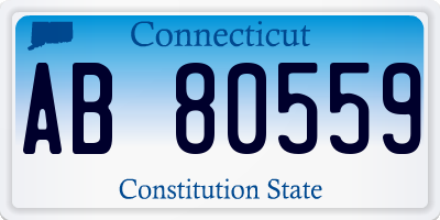 CT license plate AB80559