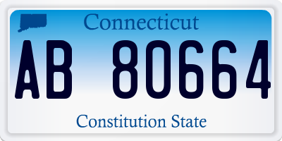 CT license plate AB80664