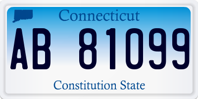 CT license plate AB81099