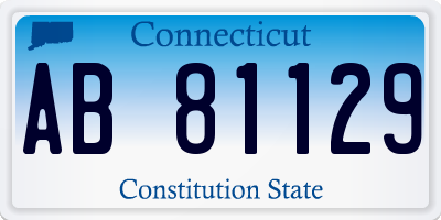 CT license plate AB81129
