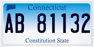CT license plate AB81132