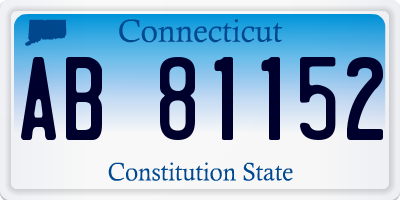 CT license plate AB81152