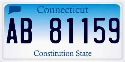 CT license plate AB81159