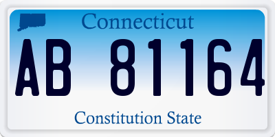 CT license plate AB81164