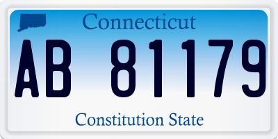 CT license plate AB81179