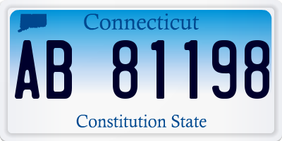 CT license plate AB81198