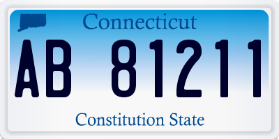 CT license plate AB81211