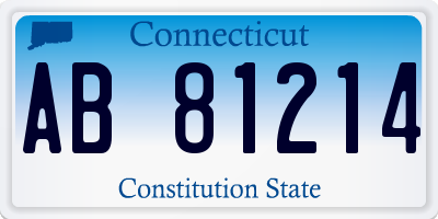 CT license plate AB81214