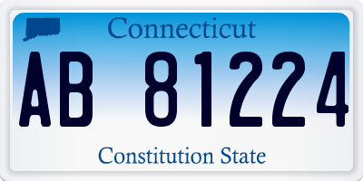 CT license plate AB81224