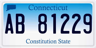 CT license plate AB81229