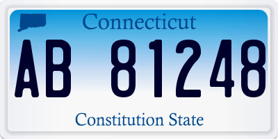CT license plate AB81248