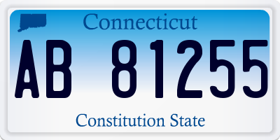 CT license plate AB81255