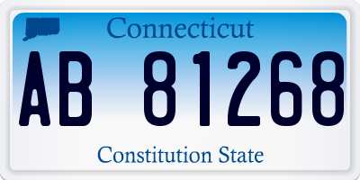 CT license plate AB81268