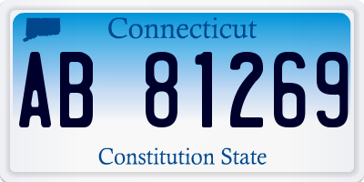 CT license plate AB81269