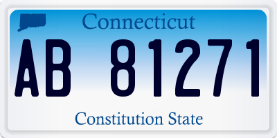 CT license plate AB81271