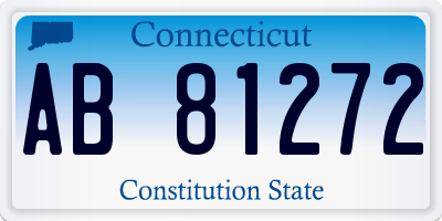 CT license plate AB81272