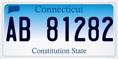 CT license plate AB81282