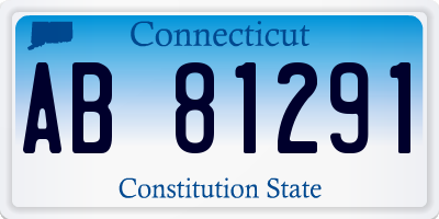 CT license plate AB81291