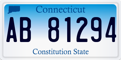 CT license plate AB81294