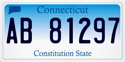 CT license plate AB81297