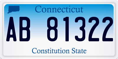 CT license plate AB81322