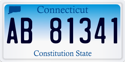 CT license plate AB81341