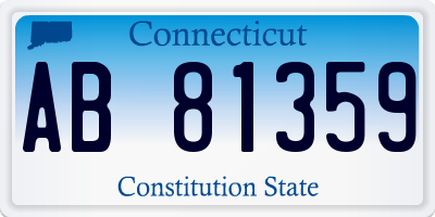 CT license plate AB81359
