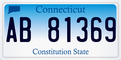 CT license plate AB81369