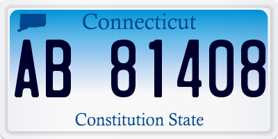 CT license plate AB81408