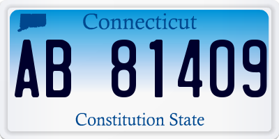 CT license plate AB81409
