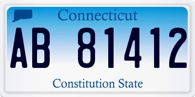 CT license plate AB81412