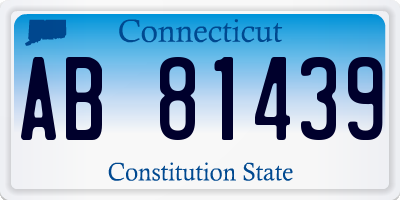 CT license plate AB81439