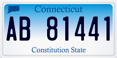 CT license plate AB81441