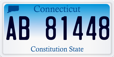 CT license plate AB81448