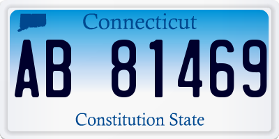 CT license plate AB81469