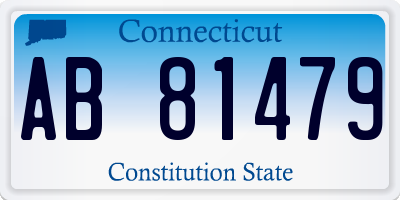 CT license plate AB81479