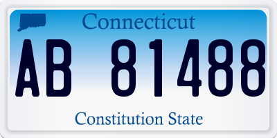 CT license plate AB81488