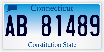 CT license plate AB81489