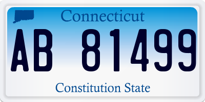 CT license plate AB81499