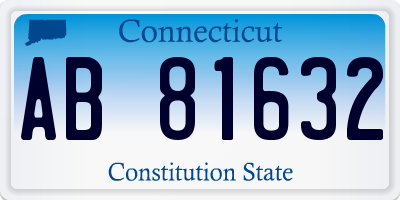CT license plate AB81632