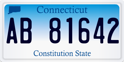 CT license plate AB81642