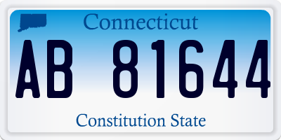 CT license plate AB81644