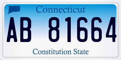 CT license plate AB81664