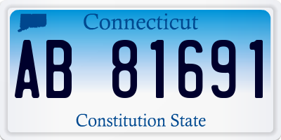 CT license plate AB81691