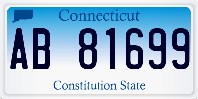 CT license plate AB81699