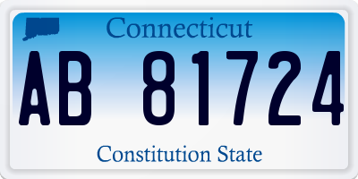 CT license plate AB81724